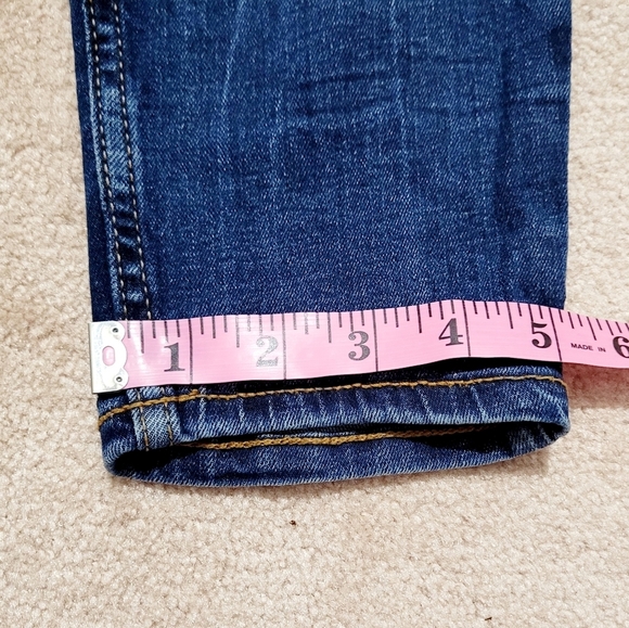 Old Navy Women’s Mid-Rise Rockstar Super Skinny Jeans Blue Distressed Size 14 - Picture 7 of 10